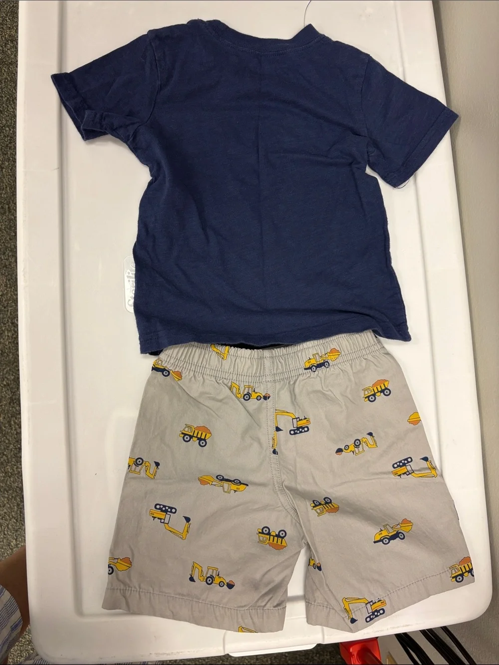 Carter's Navy & Yellow Dump Truck Matching Set